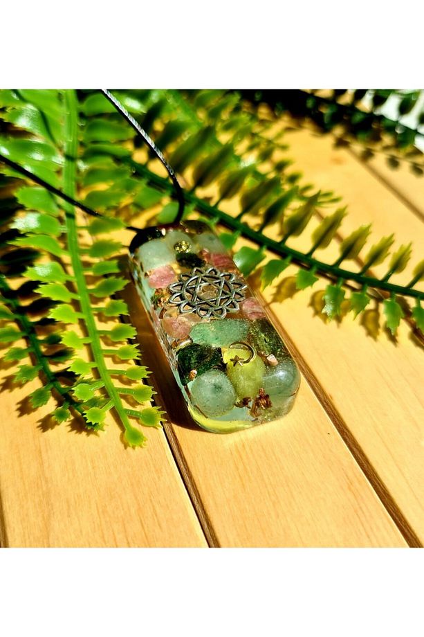 Kalp Çakrası(ANAHATA) Orgonit Kolye - 5