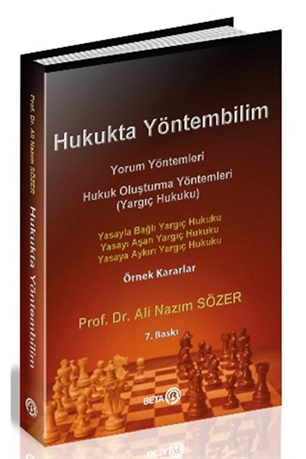Hukukta Yöntembilim Ali Nazım Sözer 9786052427781 - 1