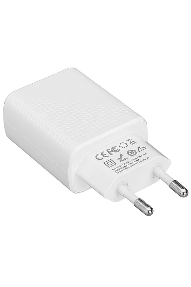 Sl-ec50 (sl-ec50t) 5v 2400ma Type-c Kablolu 2 Usb Çıkışlı Beyaz Ev Şarj Adaptörü - 6