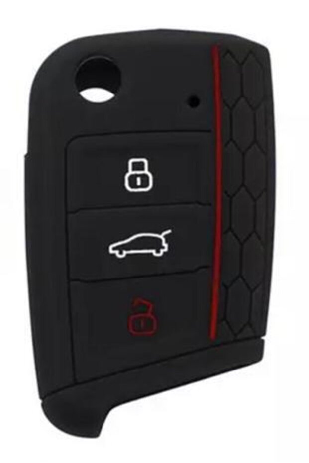 Octivia Ibiza Ateca Leon 2013 Golf 7 Toledo Compatible Silicone Key Protection Case Black Color
