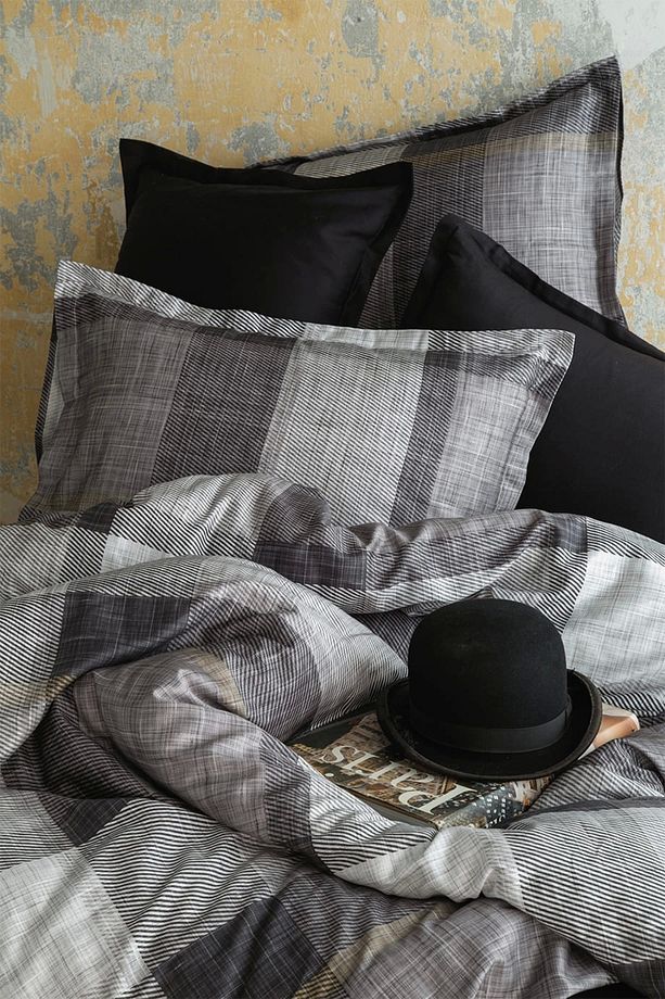 Dunloe Black 210 Tc (83 Tel) Dijital Pamuk Saten Nevresim Takımı Tek Kişilik - 3