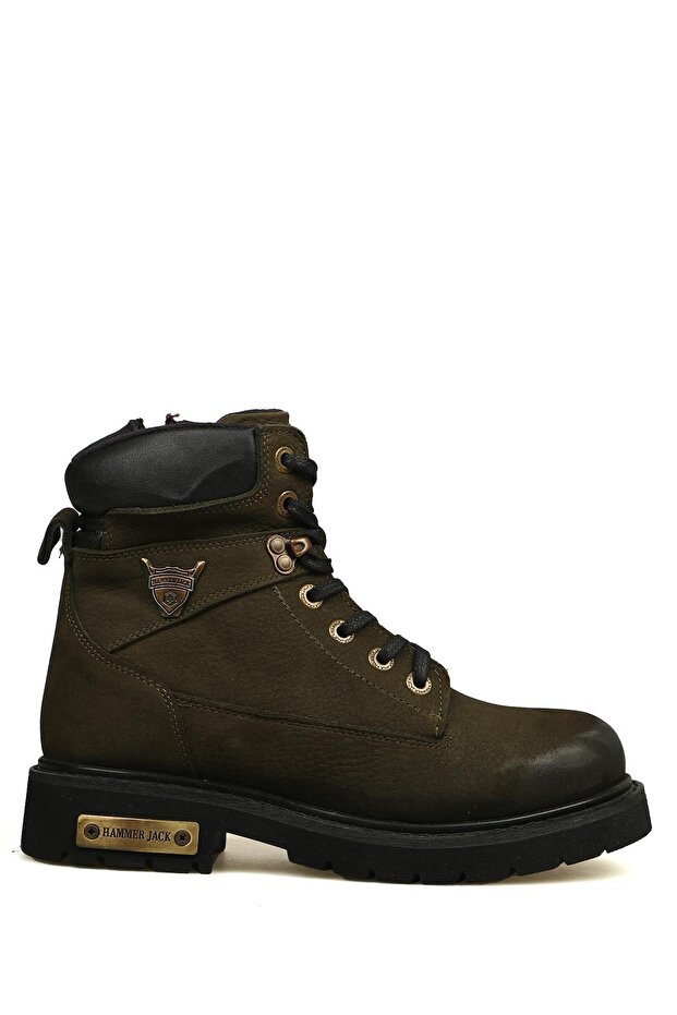 Genuine Leather Khaki Nubuck Outdoor Women's Boots