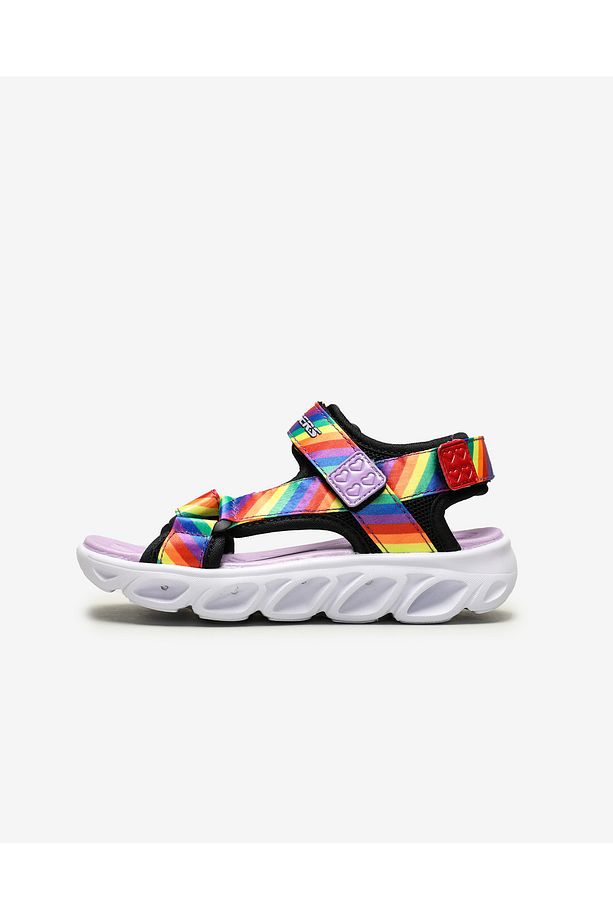Hypno - Splash - Rainbow Lights Büyük Kız Çocuk Siyah Işıklı Sandalet 20218l Bkmt - 1