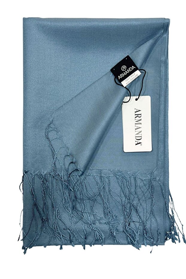 İpek Şal - Kot Mavisi - 5