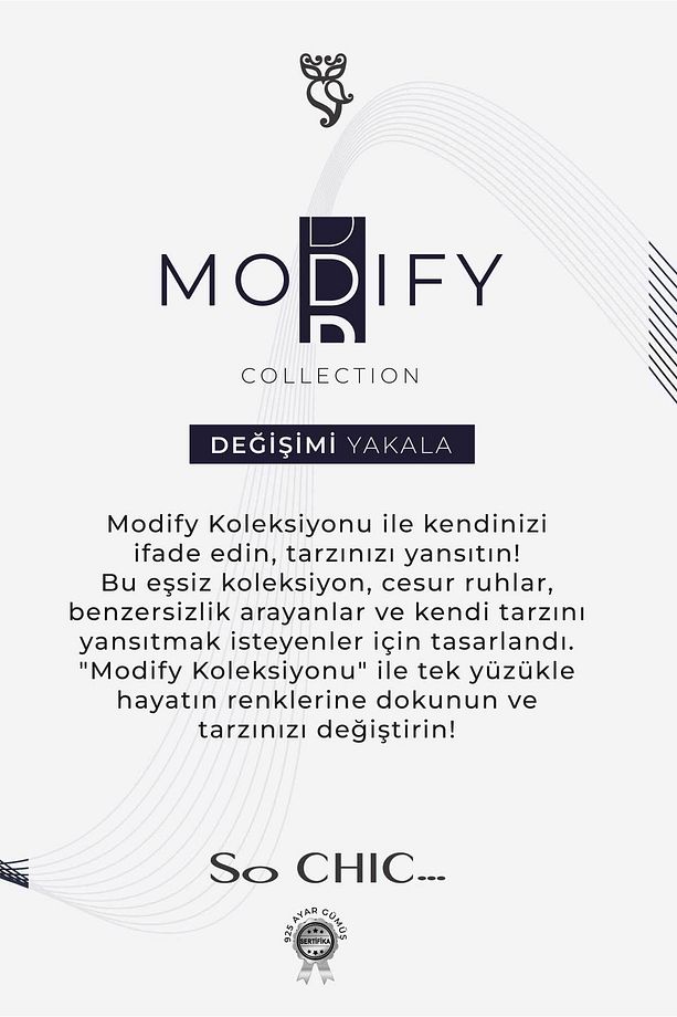 Modify Koleksiyonu Jasper Taşlı Gümüş Yüzük Parçası - 3