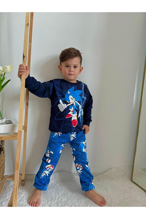 Boy's 3 Thread Fabric Top and Bottom Set