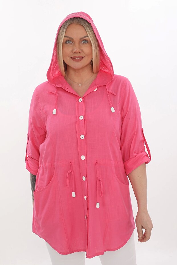 Cotton Large Size Hooded Seasonal Jacket