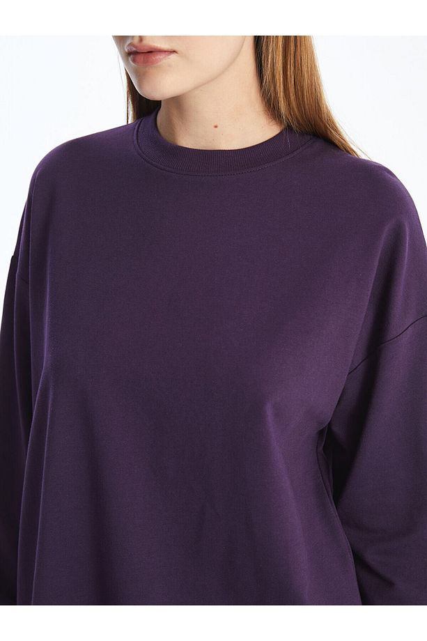 Lcw Bisiklet Yaka Kadın Sweatshirt Tunik - 3