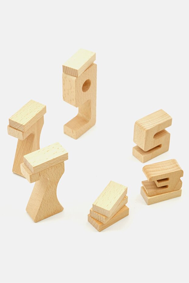 Number Building Blocks, Beige - 4