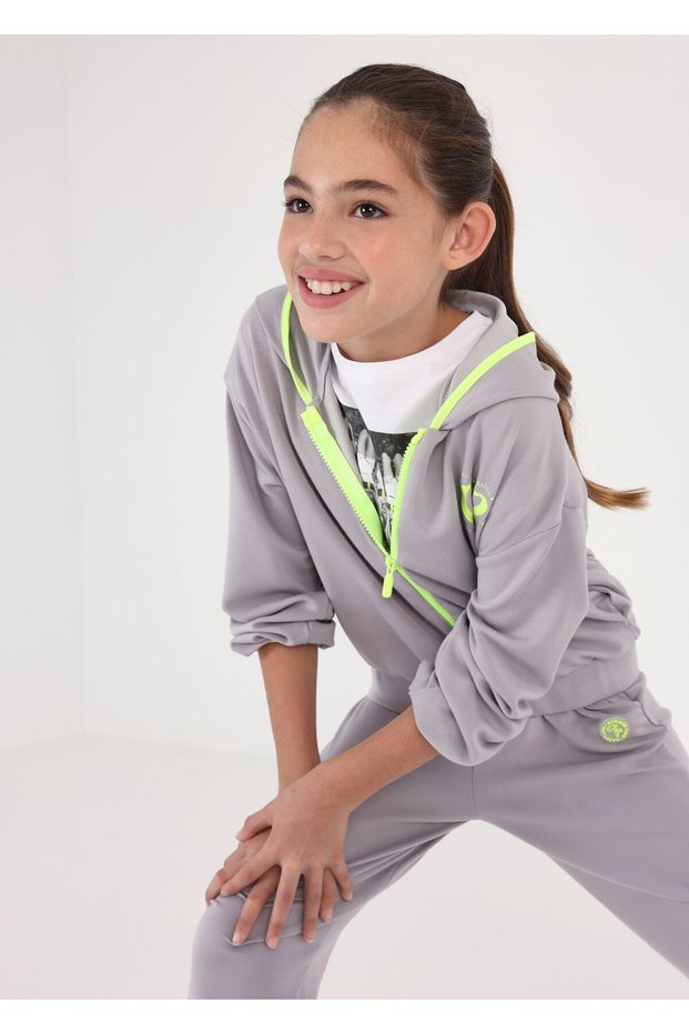 Female Child Hooded Cardigan 6437