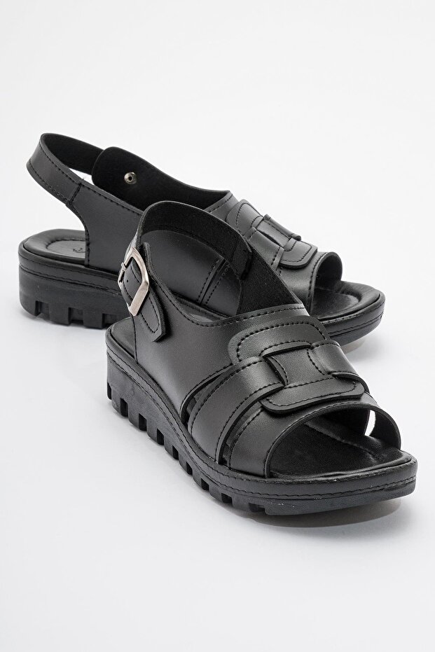 Women's Daily Sandals BLACK SKIN