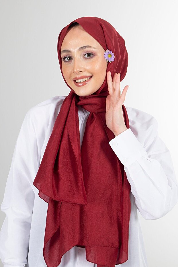 شال بريسا فوال - أحمر كلاريت