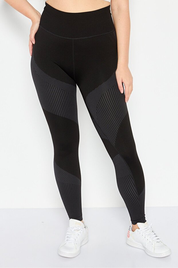 Women Sportswear Fit Pull On Training Leggings, Black