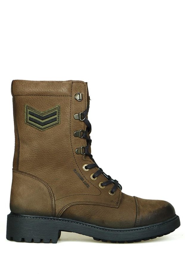 Garson Genuine Leather Khaki Washed Nubuck Outdoor Women's Boots