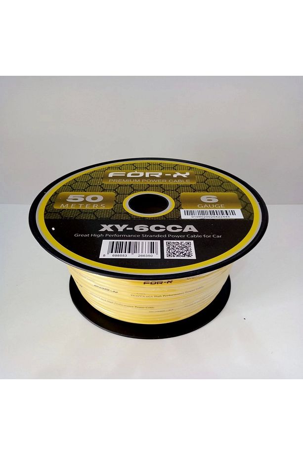 Amfi Tesisat Güç Kablosu 6ga - Xy-6 Cca Oto Anfi 6ga Power Kablosu - 1 Metre - 2