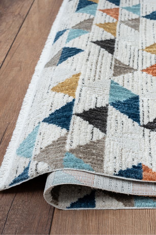 Konfor Cashmere 8603 El Dokuma Örgüsü Renkli Halı - 3