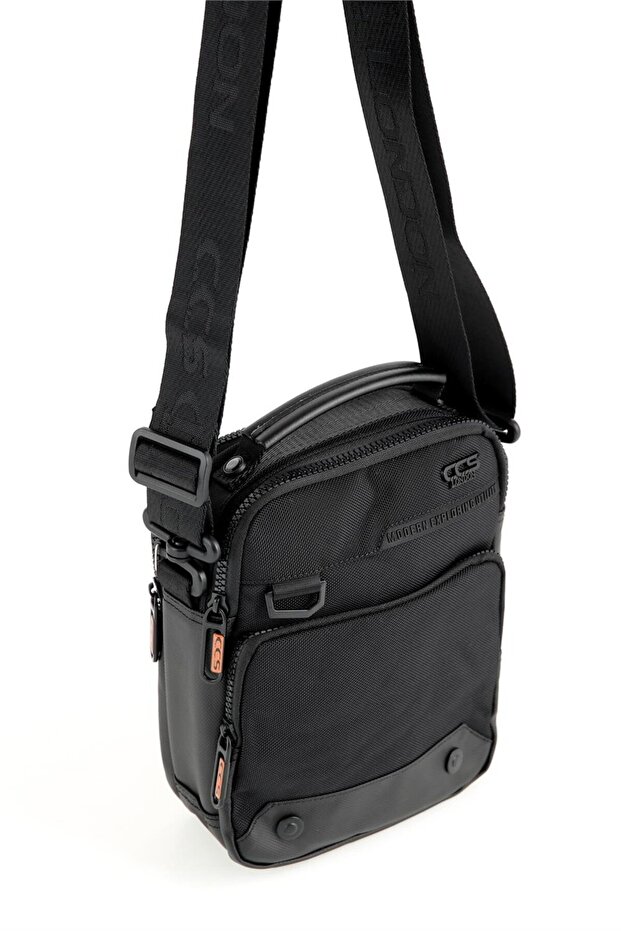 حقيبة محفظة سوداء للرجال - 4