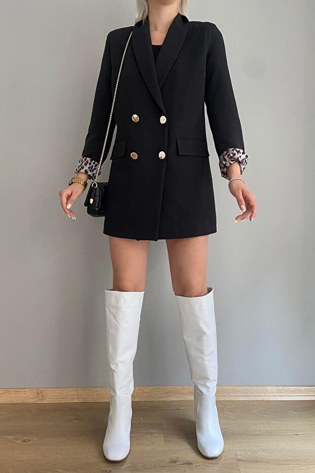 سترة كروفايز مبطنة بالفهد - 2