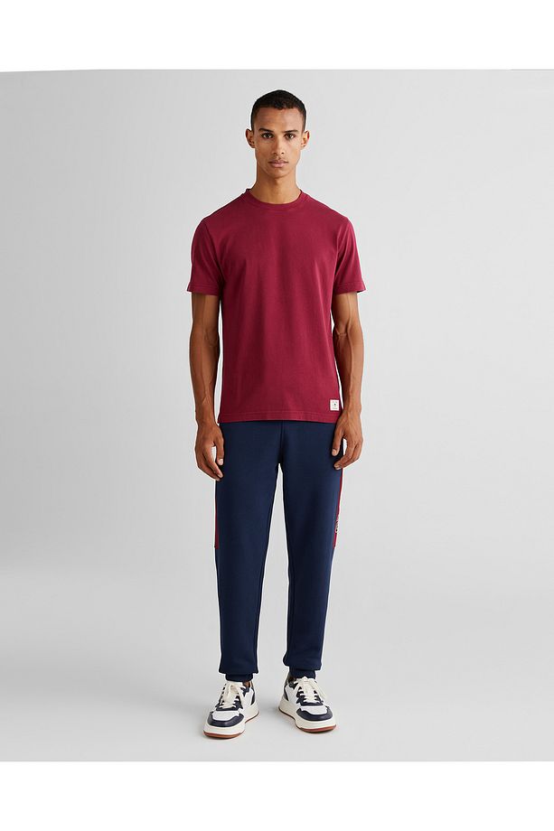 Erkek Lacivert Regular Fit Logolu Eşofman Altı - 1