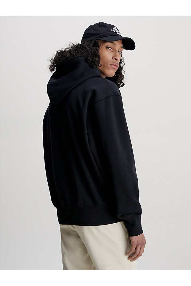 Erkek Institutional Logo Hoodie Sweatshirt - 5