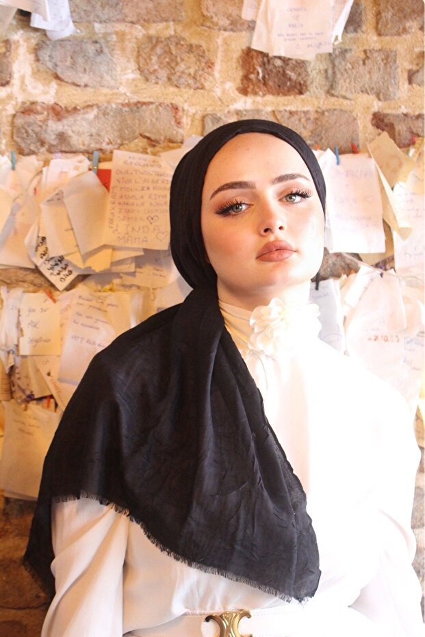 Bambu kraş Siyah Şal