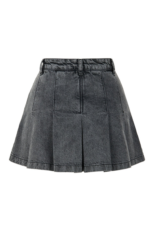 Pileli Mini Etek - 5