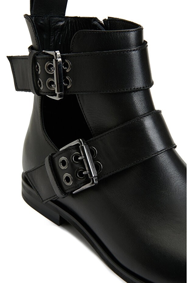 Siyah Kadın Deri Bot - 6