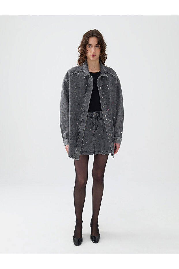 Pileli Mini Etek - 2