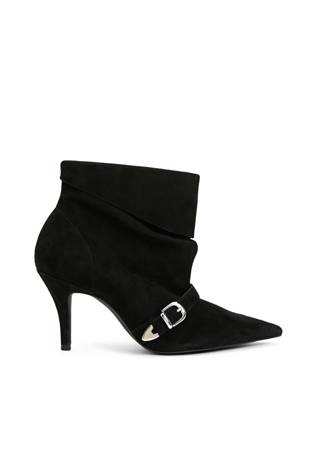 Siyah Kadın Deri Bot - 2