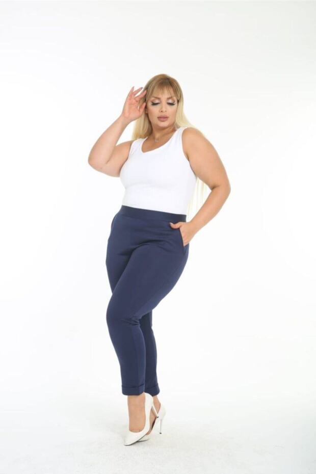 Women's Diver / Scuba Fabric Ankle Length Trousers