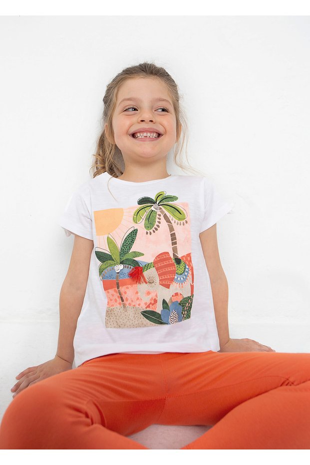 Girl's Summer T-Shirt Tights Set of 2