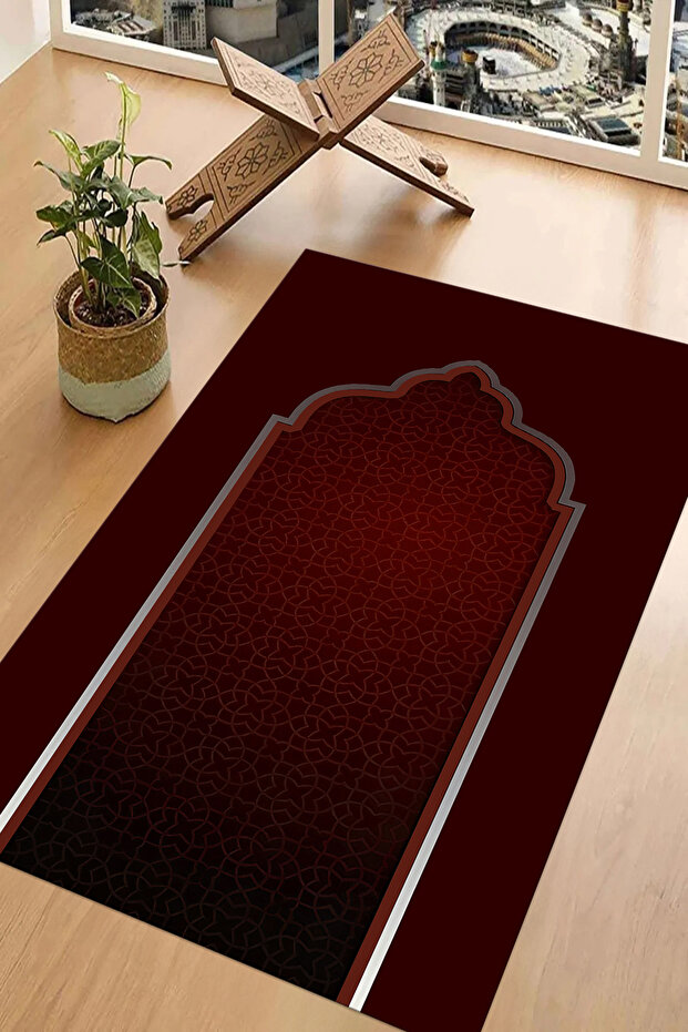 Digital Printed Non-Slip Base Washable Gift Dowry Prayer Mat Prayer Rug