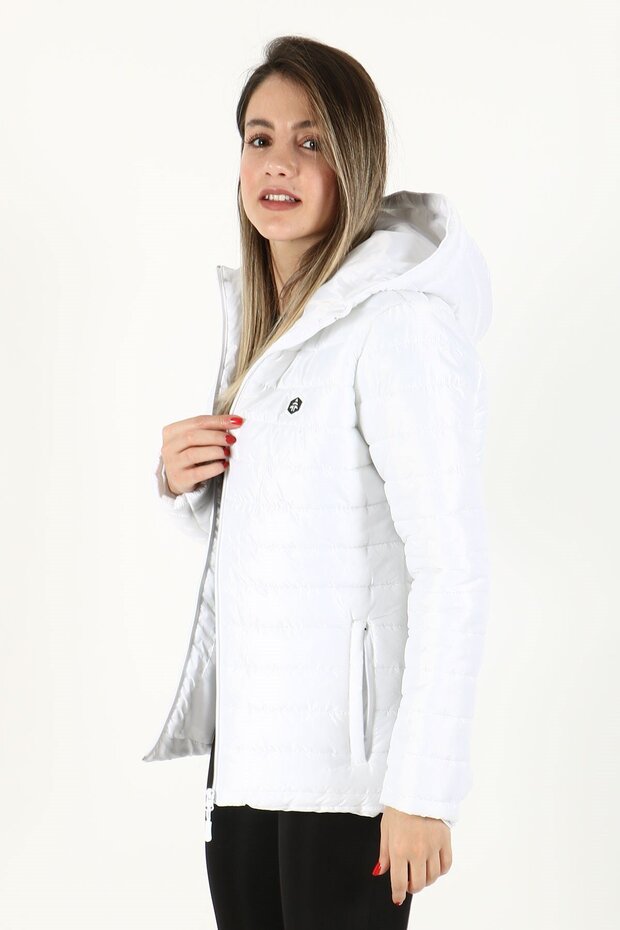 Fiona White Women's Puffer Coat