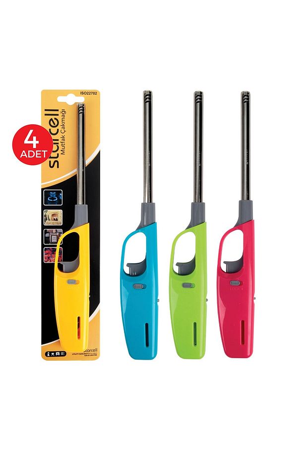 Mutfak Ocak Çakmağı Uzun 4lü Set  K-2954 - 1