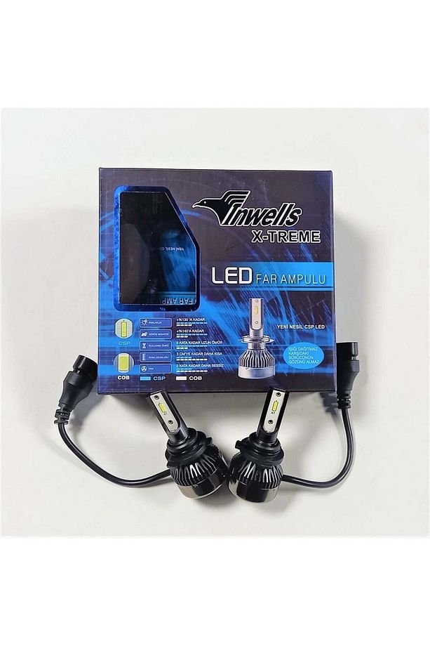 9006 (HB4) Yeni Nesil Metal Turbo Led Xenon Ampul Seti 6000k - 2