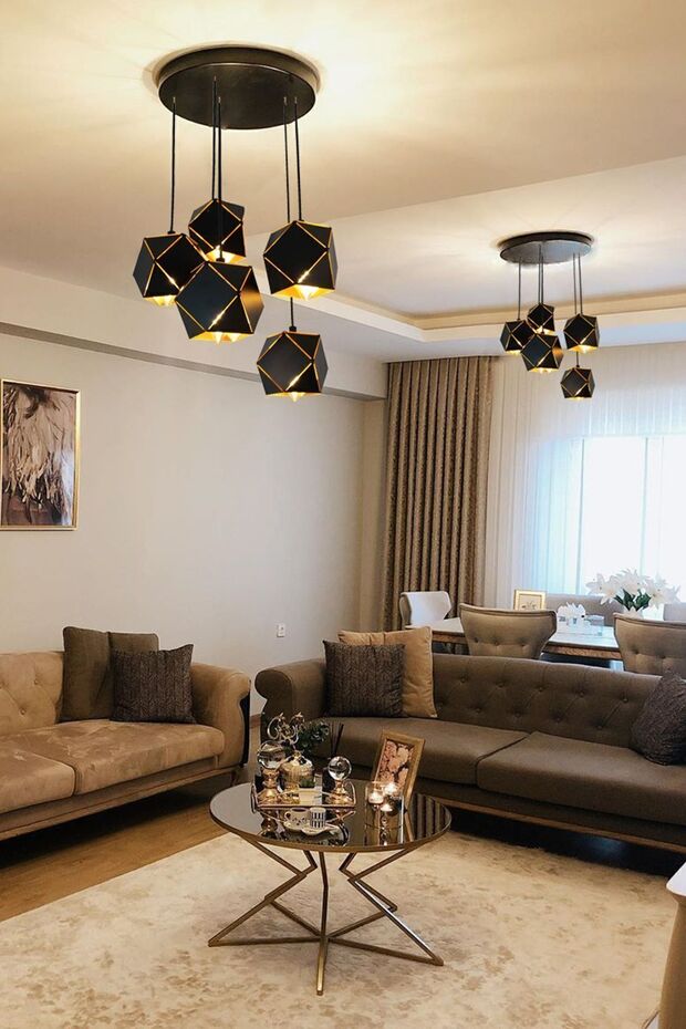 Uma Siyah Avize Beşli - 2