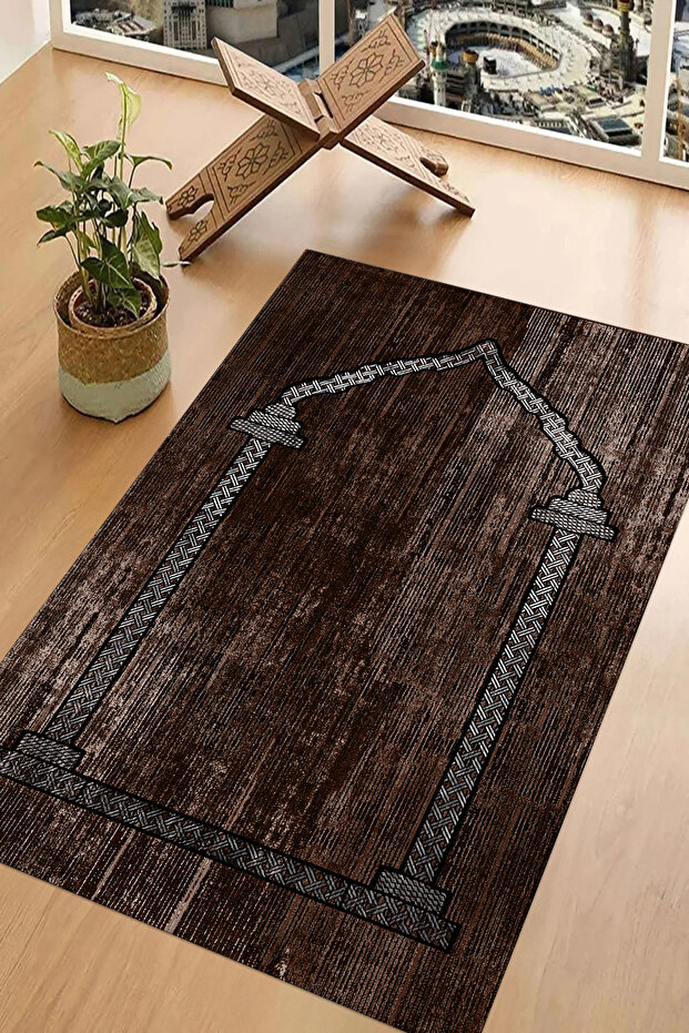 Digital Printed Non-Slip Base Washable Gift Dowry Prayer Mat Prayer Rug