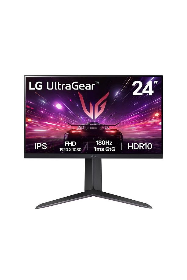 24” UltraGear 24GS65F-B 1Ms (GtG) 180Hz (HDMI+Display) HDR10 IPS Panel FHD Pivot Gaming Monitör - 1