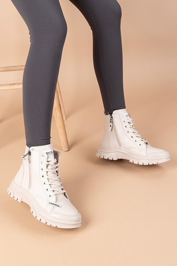 Fonsen Kadın Bej Bot - 4