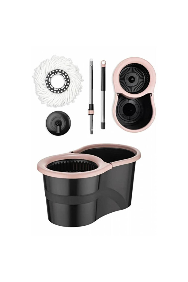 Urve Microfiber Süper Mop Set 360 Pembe - 4