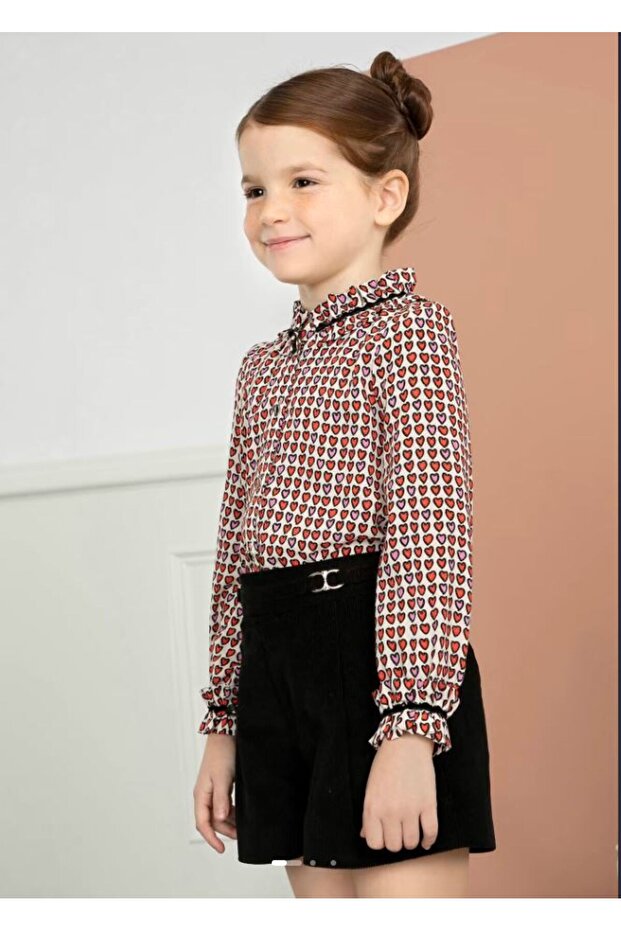 Abel & Lula Female Child Heart Shirt 5663