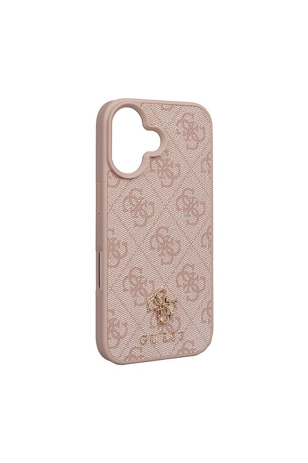 iPhone 16 Uyumlu Kılıf Magsafe Şarj Özellikli Guess  Lisanslı Small 4G Classic Pembe - 3