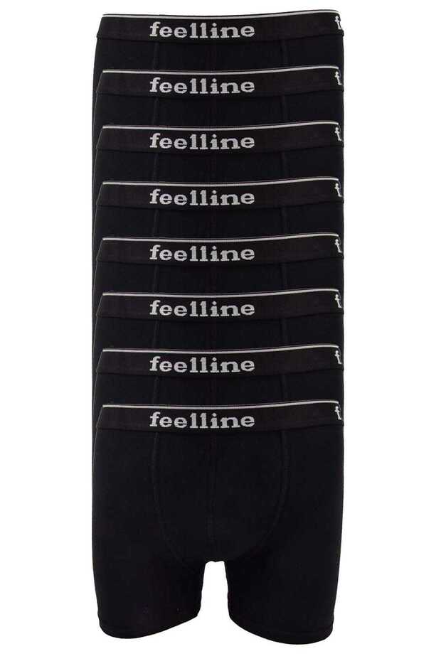 8pcs black cotton natural Stretch Fabric men's boxers