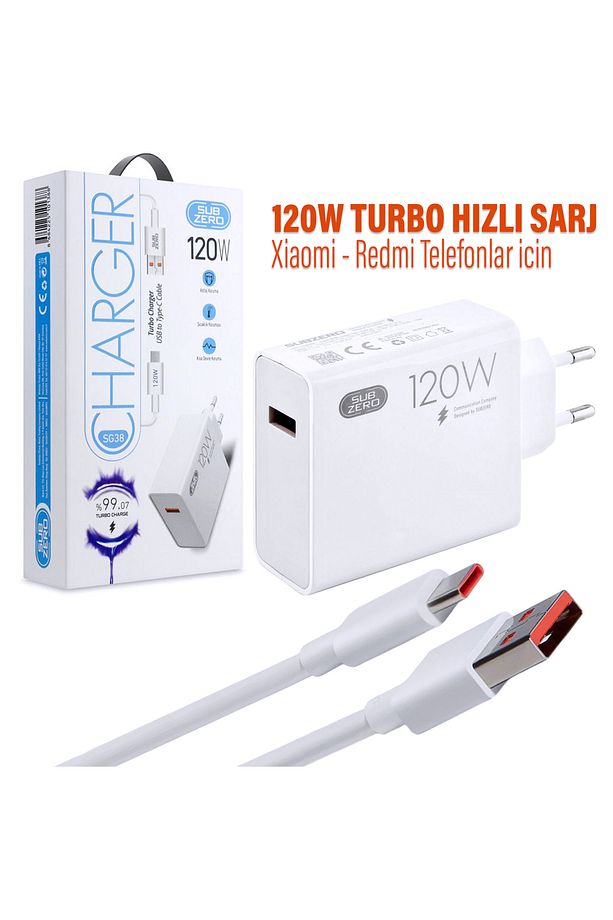 Xiaomi 11T - Xiaomi 11T Pro 120W Turbo Hızlı Şarj Aleti Type-C HIZLI Şarj ve Kablosu - 2