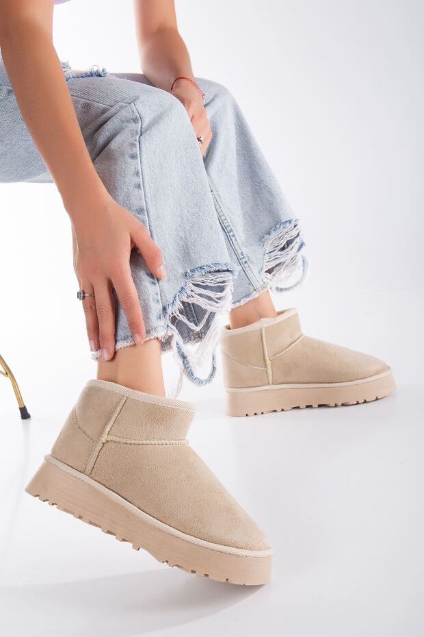 Viola Kalın Taban Bilek Boy . Bej - 4