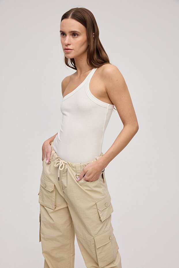 One shoulder basic top - 5