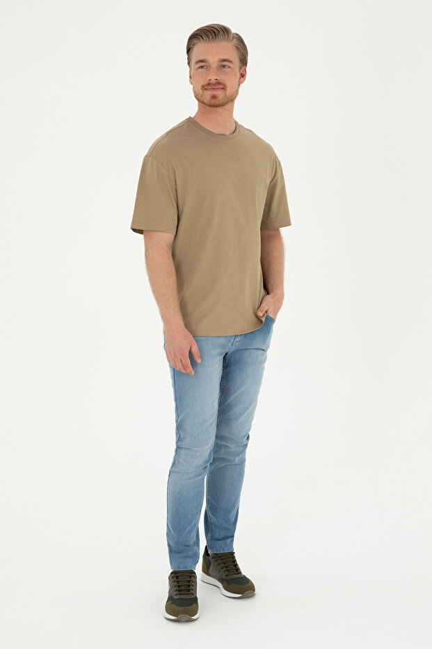 Men's Light Blue Jean Trousers 50283873 -Dn0021