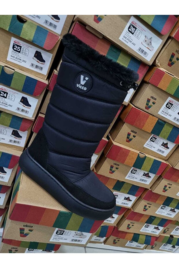 VİCCO MELODİC SİYAH COCUK KAR BOTU - 1