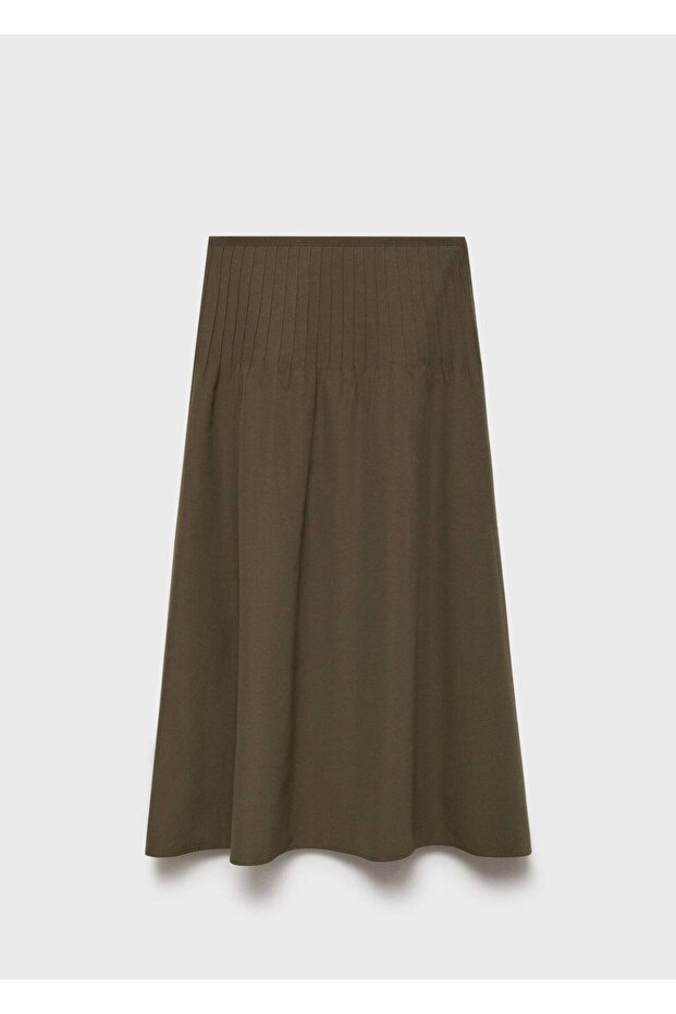 Pens detaylı evaze etek - 3