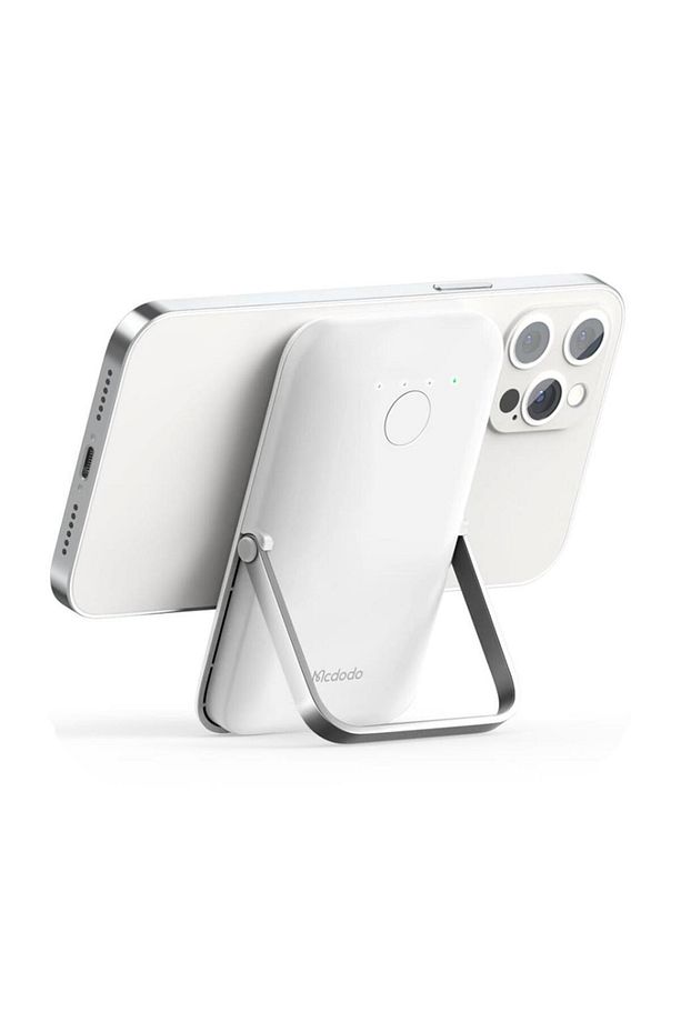 Mc-7051 5000mah 15w Standlı Manyetik Magsafe Hızlı Kablosuz Powerbank Beyaz - 2
